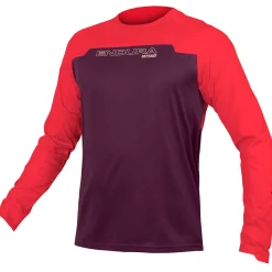 Maglia maniche lunghe Endura MT500 Burner - Viola