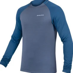 Maglia maniche lunghe Endura Singletrack Fleece - Blu