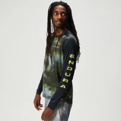 Maglia maniche lunghe Endura Pixel Cloud LTD - Verde