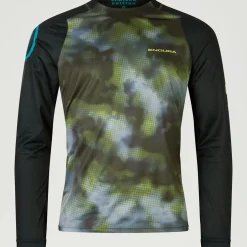Maglia maniche lunghe Endura Pixel Cloud LTD - Verde