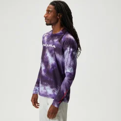 Maglia maniche lunghe Endura Pixel Cloud LTD - Viola