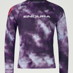 Maglia maniche lunghe Endura Pixel Cloud LTD - Viola
