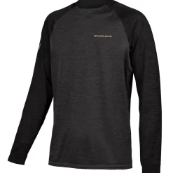 Maglia maniche lunghe Endura SingleTrack - Nero