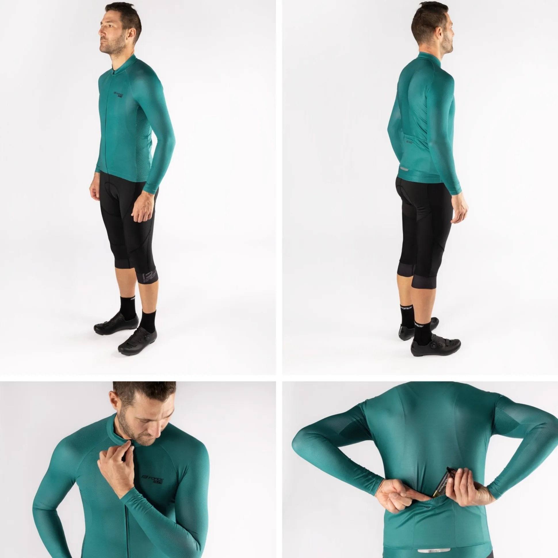 Maglia maniche lunghe Force Pure - Blu