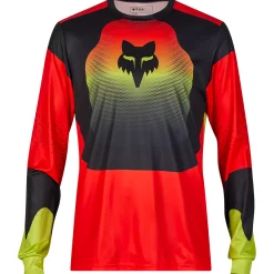 Maglia maniche lunghe Fox Ranger Revise - Rosso giallo