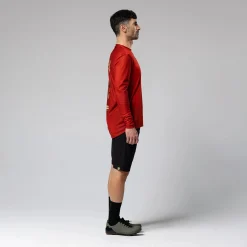 Maglia maniche lunghe Gobik Terrain Rooibos - Rosso