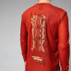 Maglia maniche lunghe Gobik Terrain Rooibos - Rosso