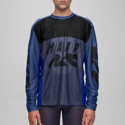 Maglia maniche lunghe Maap Alt Road Air Mesh - Blu
