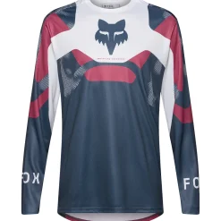Maglia maniche lunghe mtb Fox Ranger Tactile - Bianco blu