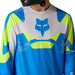 Maglia maniche lunghe mtb Fox Ranger Tactile - Azzurro