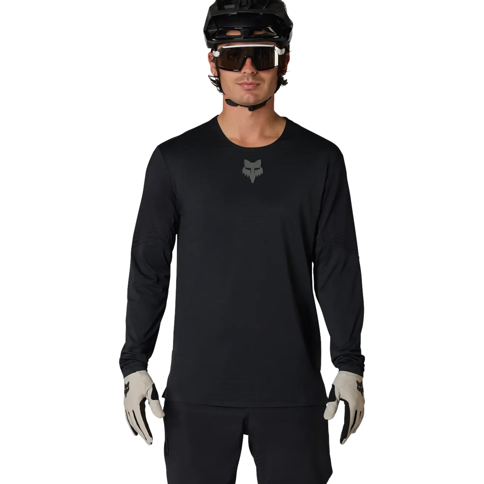 Maglia maniche lunghe mtb Fox Flexair - Nero