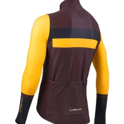 Maglia maniche lunghe Nalini Stelvio - Bordeaux giallo
