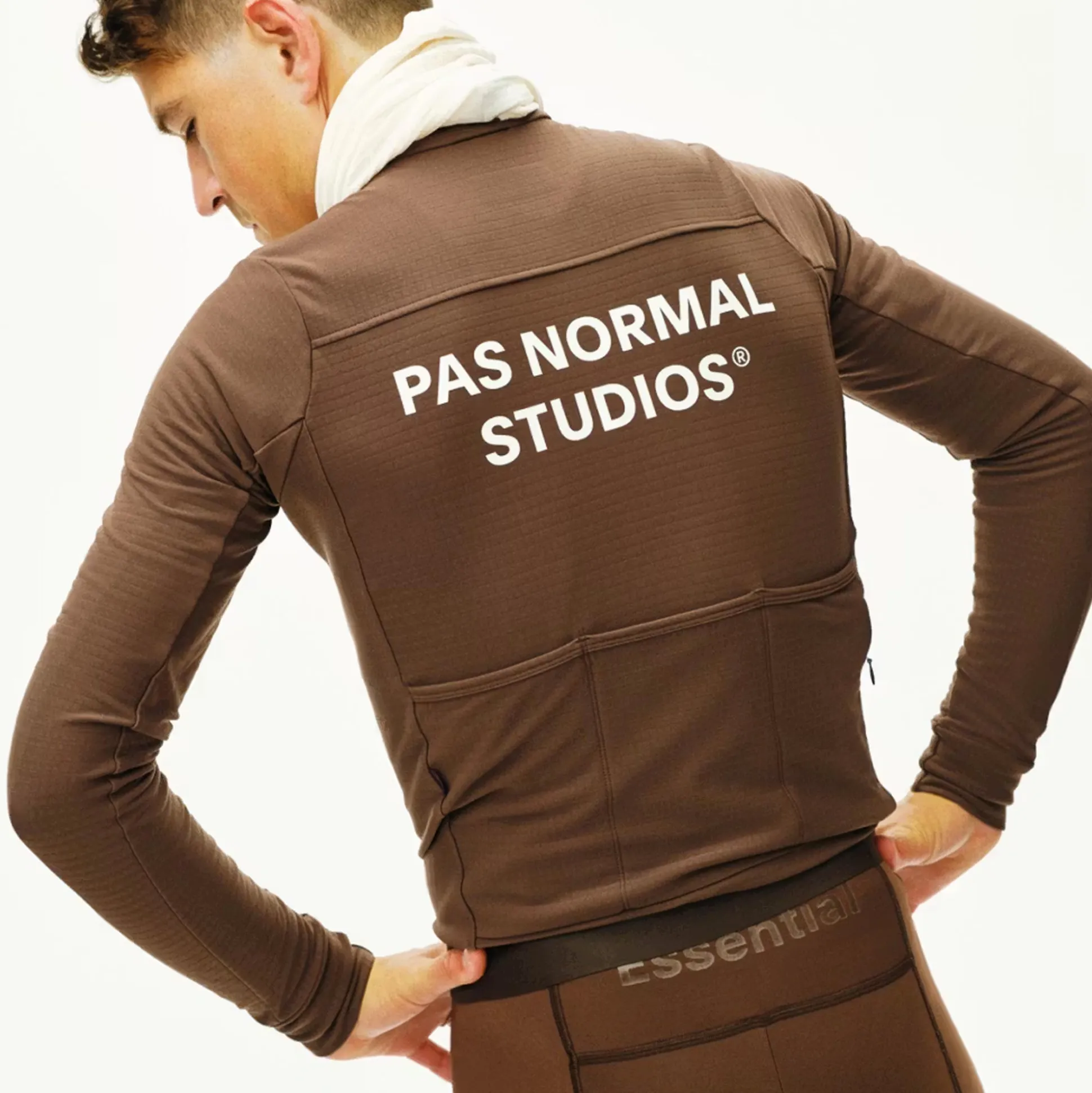 Maglia maniche lunghe Pas Normal Studios Essential - Marrone chiaro