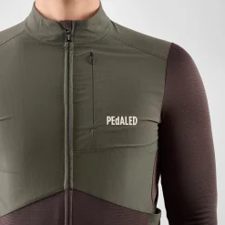 Maglia maniche lunghe Pedaled Odyssey Windblock Merino - Viola