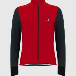Maglia maniche lunghe Pissei Monviso - Rosso grigio
