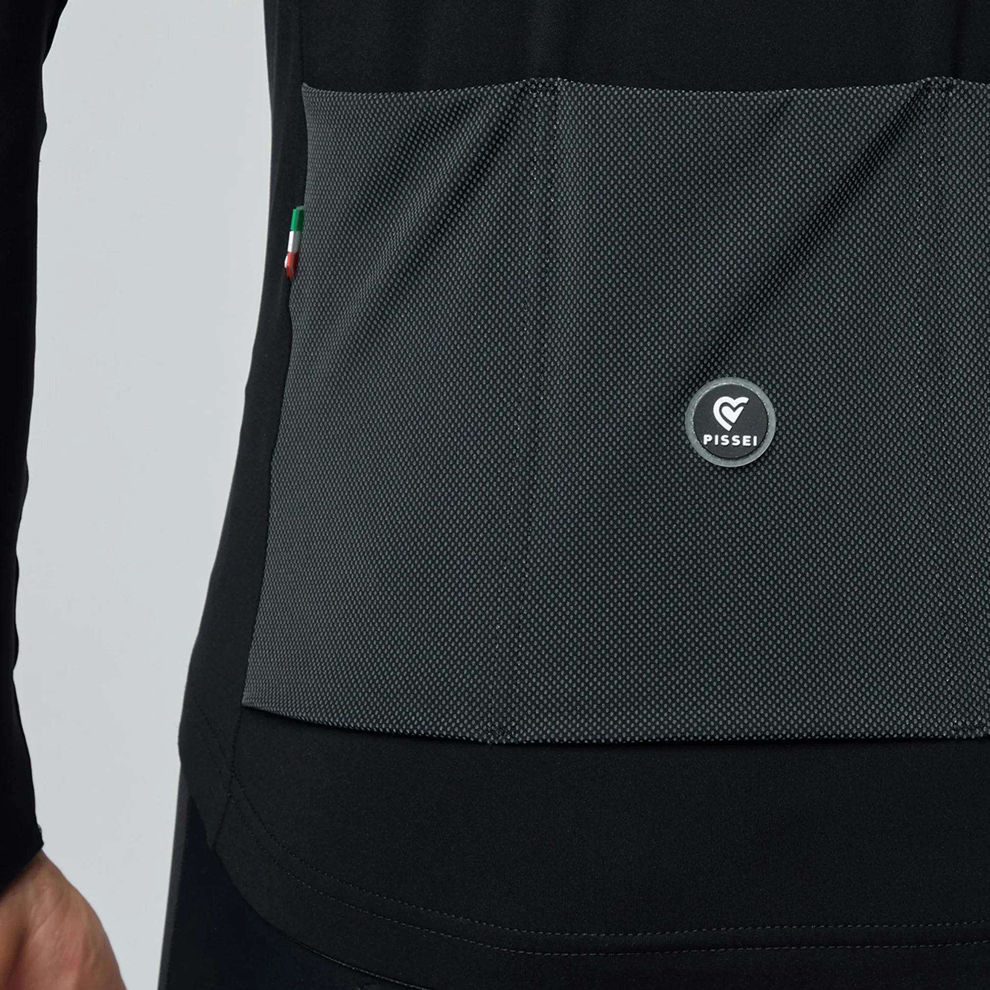 Maglia maniche lunghe Pissei Primapelle Wind - Nero