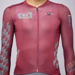 Maglia maniche lunghe Pissei Thunder - Bordeaux