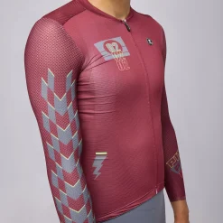 Maglia maniche lunghe Pissei Thunder - Bordeaux