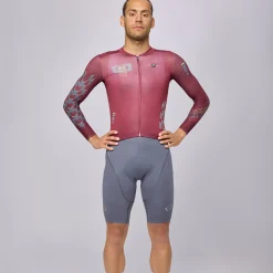 Maglia maniche lunghe Pissei Thunder - Bordeaux