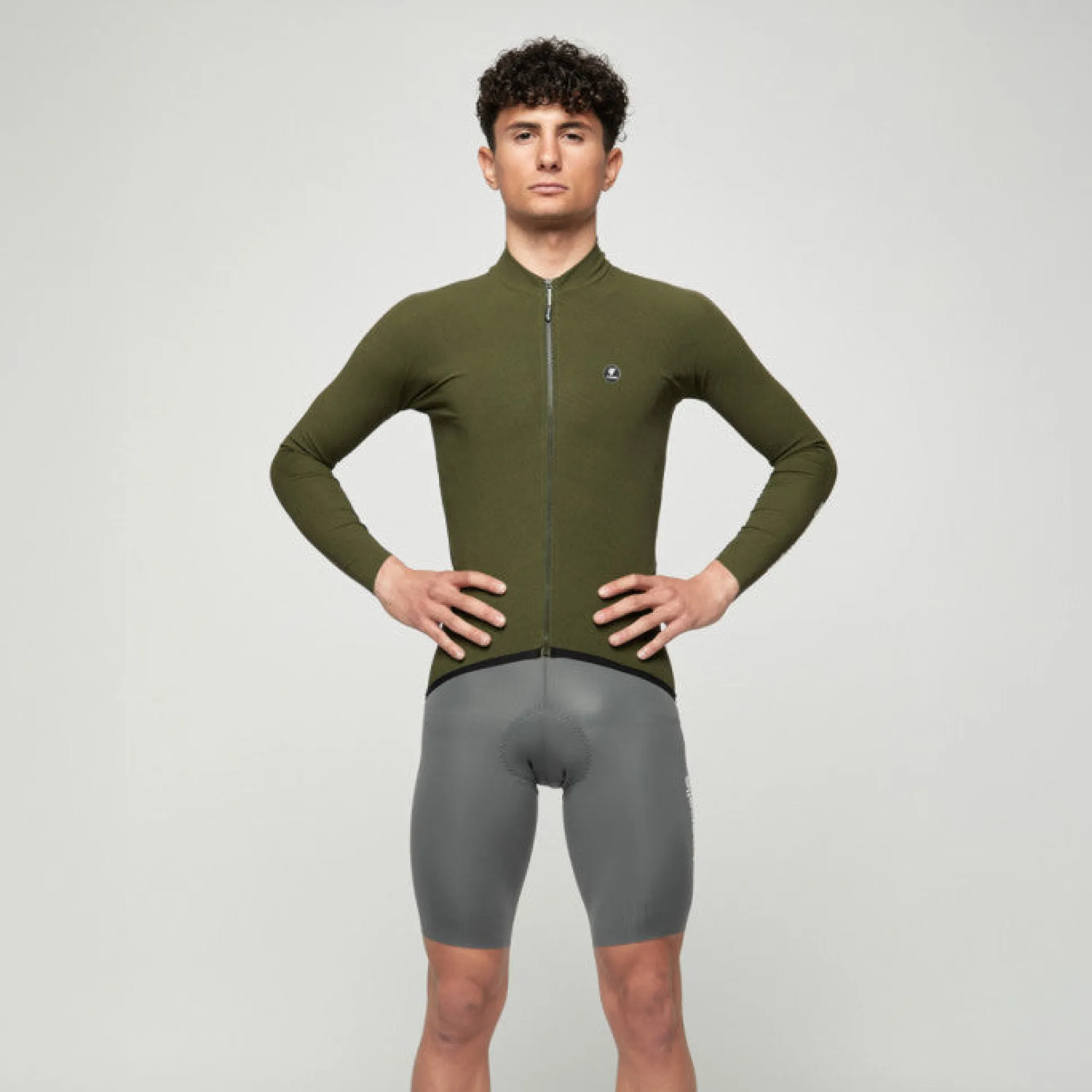 Maglia maniche lunghe Pissei Primapelle - Verde melange
