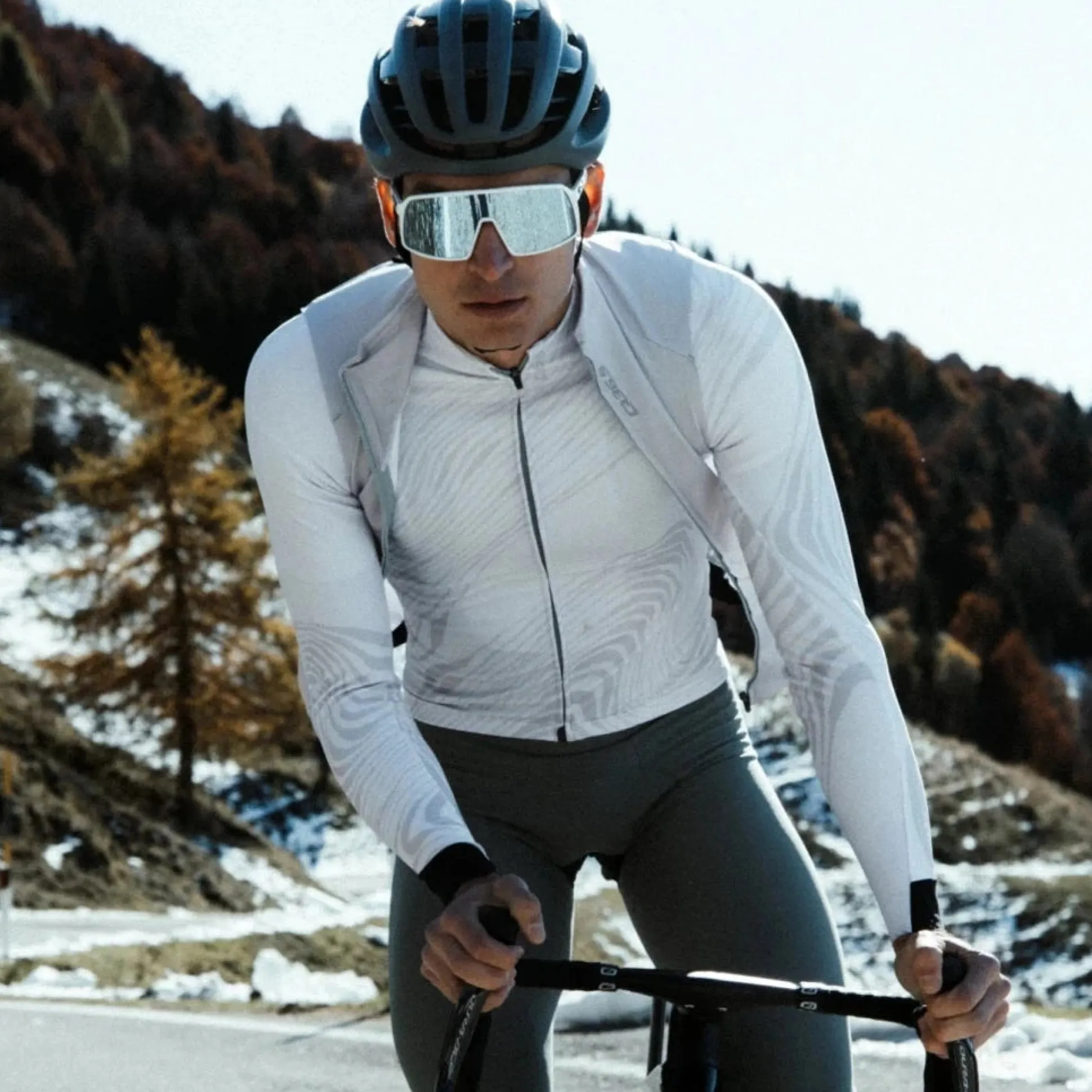 Maglia maniche lunghe Q36.5 Gregarius Hybrid Dolomiti - Grigio