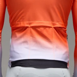 Maglia maniche lunghe Q36.5 Gregarius Hybrid Collar Fade - Orange