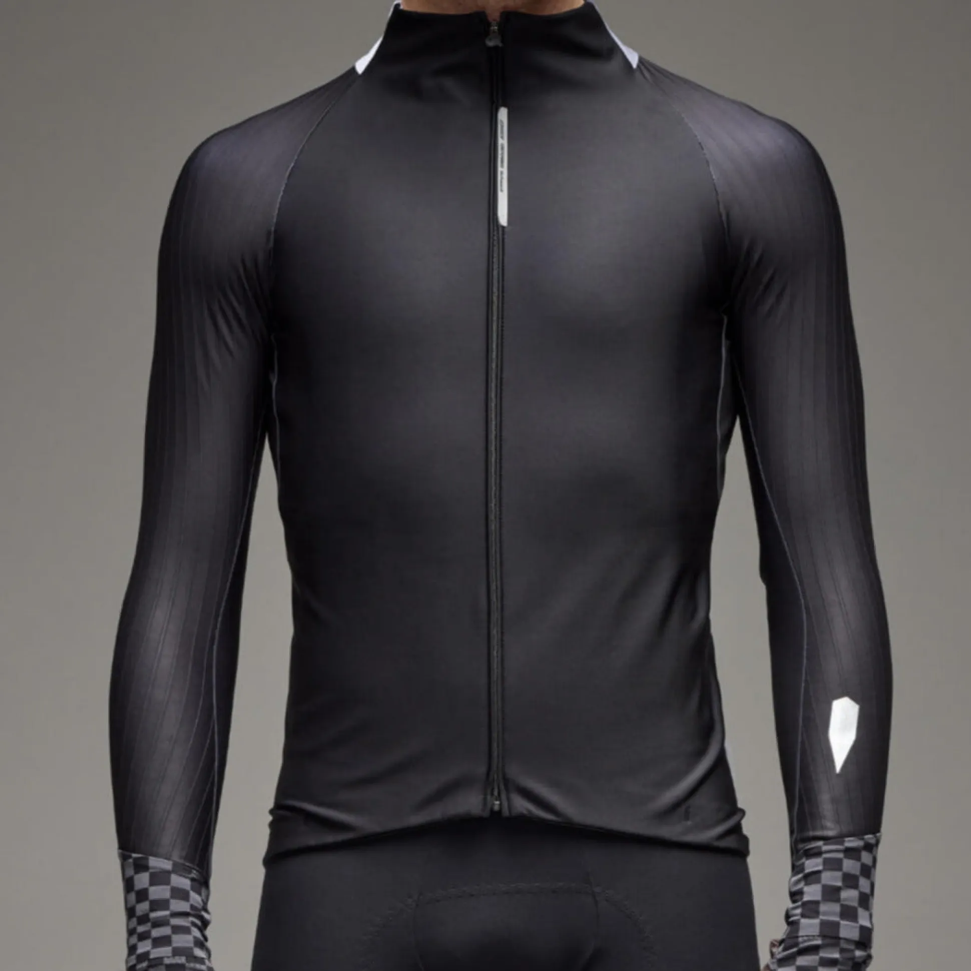 Maglia maniche lunghe Q36.5 Gregarius Hybrid Collar Fade - Nero