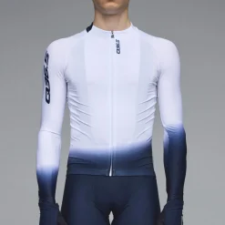 Maglia maniche lunghe Q36.5 Gregarius Hybrid Light Collar Fade - Bianco