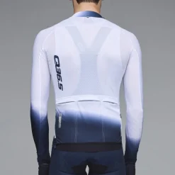 Maglia maniche lunghe Q36.5 Gregarius Hybrid Light Collar Fade - Bianco