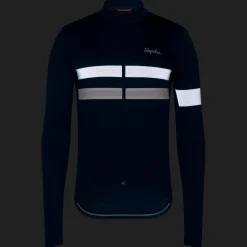 Maglia maniche lunghe Rapha Brevet - Blu bianco