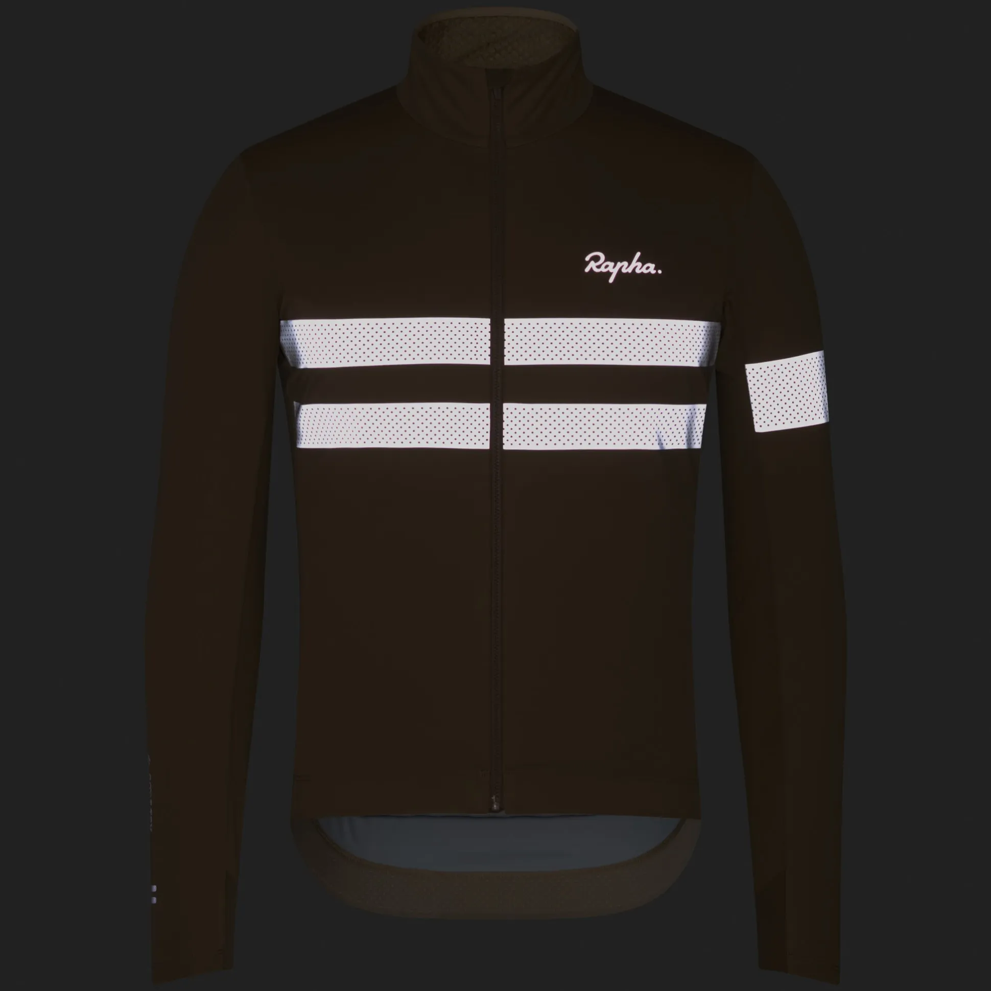 Maglia maniche lunghe Rapha Brevet Windstopper - Beige