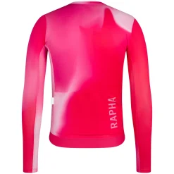 Maglia maniche lunghe Rapha Pro Team Lightweight 3 Surface Print - Rosa