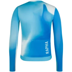 Maglia maniche lunghe Rapha Pro Team Lightweight 3 Surface Print - Azzurro