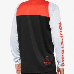 Maglia maniche lunghe 100% R-Core - Nero rosso