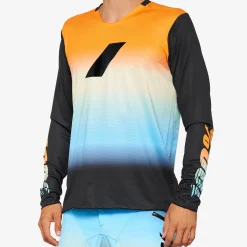 Maglia maniche lunghe 100% R-Core X LE - Arancio azzurro