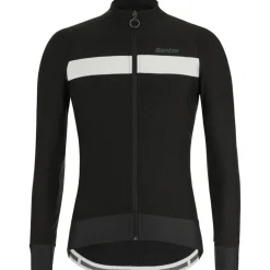 Maglia maniche lunghe Santini Adapt - Nero bianco