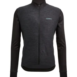 Maglia maniche lunghe Santini Colore Puro - Nero