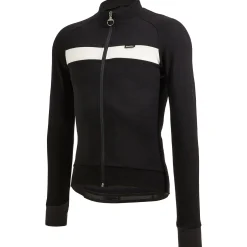 Maglia maniche lunghe Santini Adapt Wool - Nero