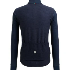 Maglia maniche lunghe Santini Colore Puro - Blu