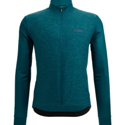 Maglia maniche lunghe Santini Colore Puro - Verde