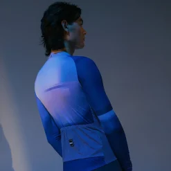 Maglia maniche lunghe Santini Luce - Rosa blu