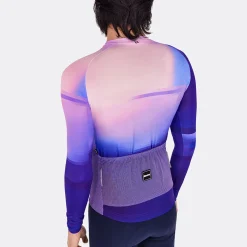 Maglia maniche lunghe Santini Luce - Rosa blu