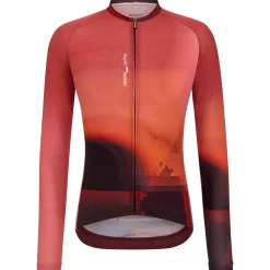 Maglia maniche lunghe Santini Luce - Bordeaux