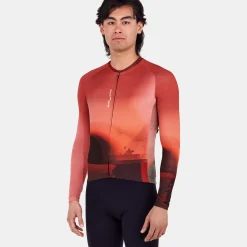 Maglia maniche lunghe Santini Luce - Bordeaux