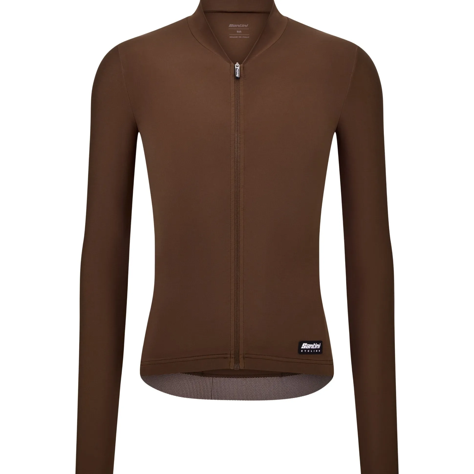 Maglia maniche lunghe Santini Ready To Ride - Marrone