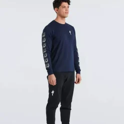 Maglia maniche lunghe Specialized Special Eyes - Blu