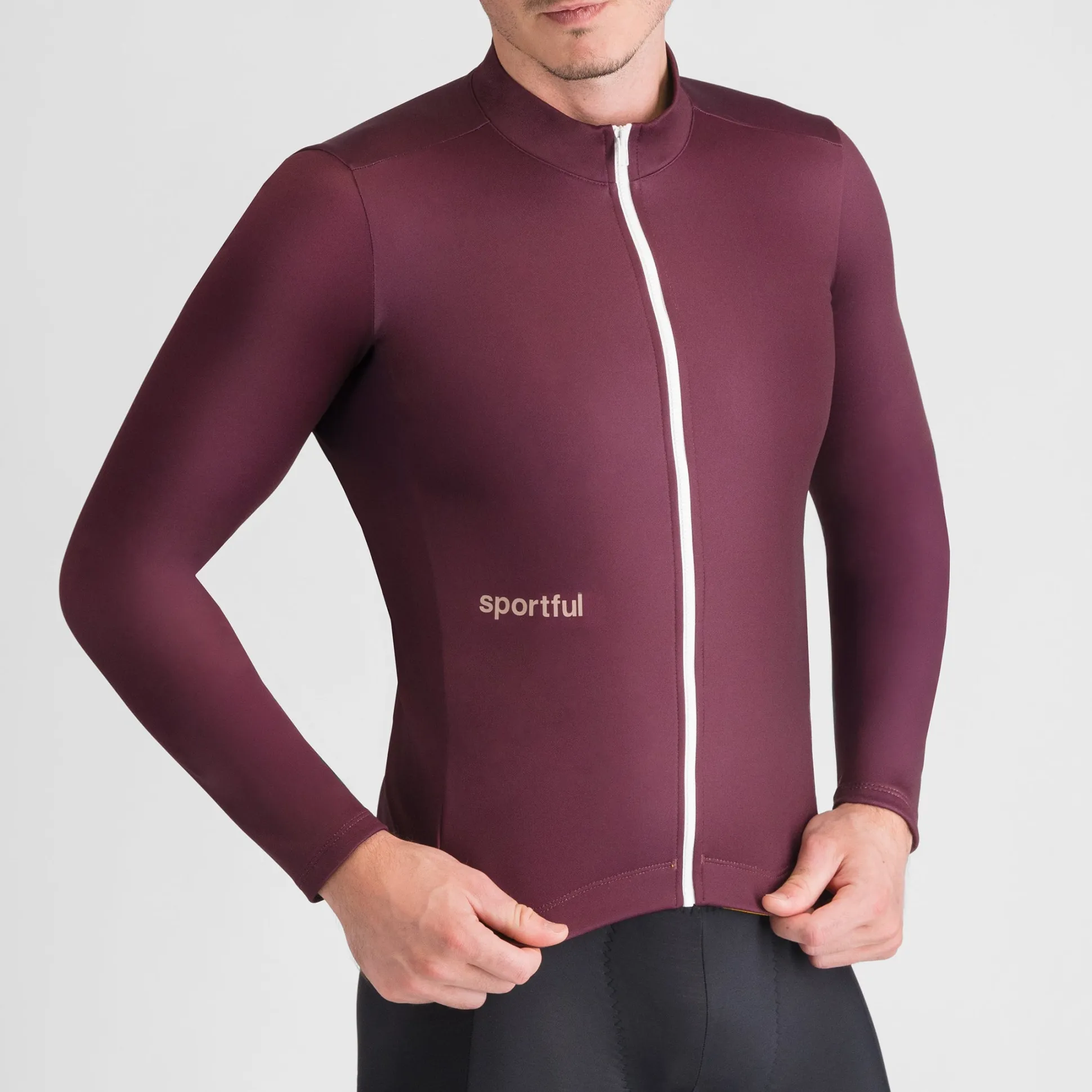 Maglia maniche lunghe Sportful Classic Thermal - Bordeaux
