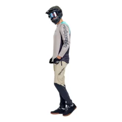 Maglia maniche lunghe Troy Lee Designs Stage Signature - Beige