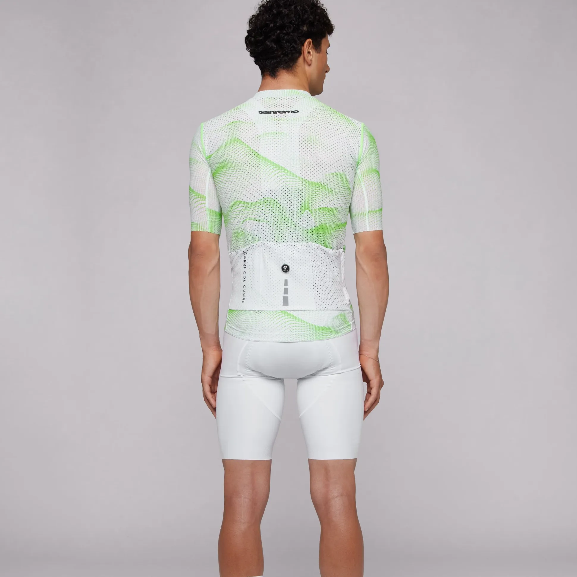 Maglia Pissei Sanremo - Bianco verde