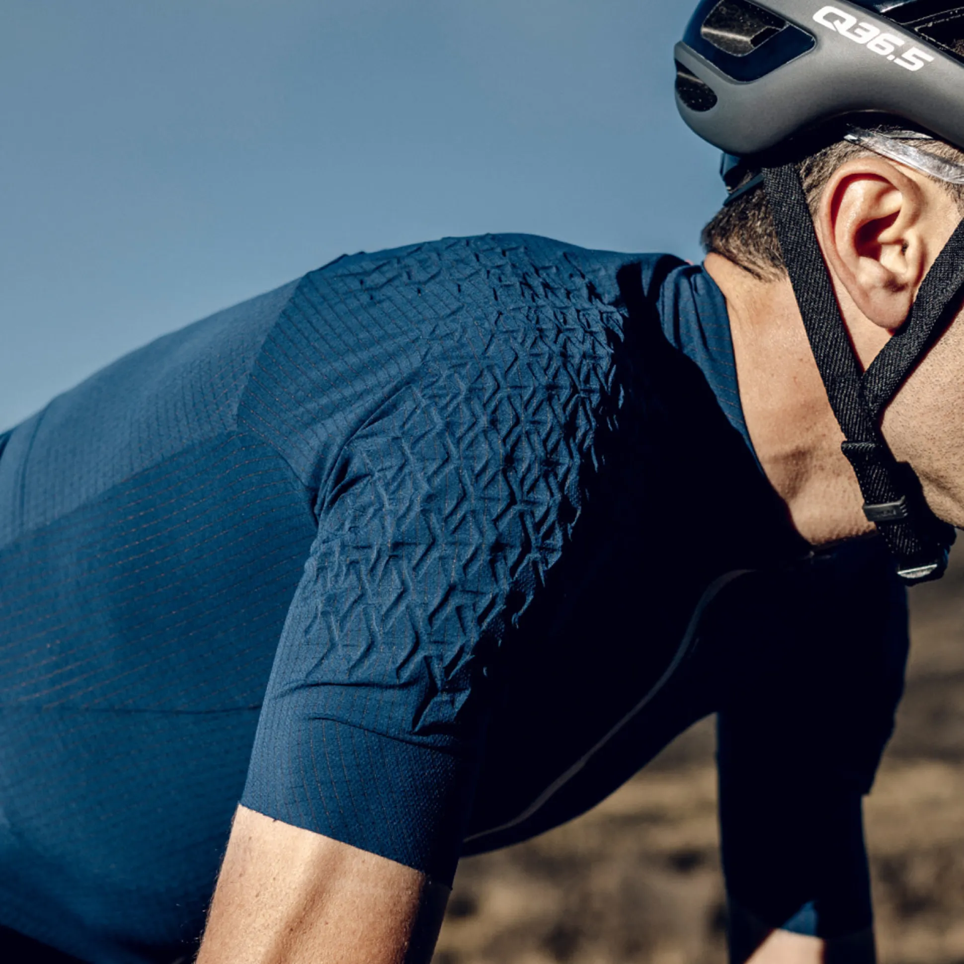 Maglia Q36.5 Dottore Grid Skin - Blu